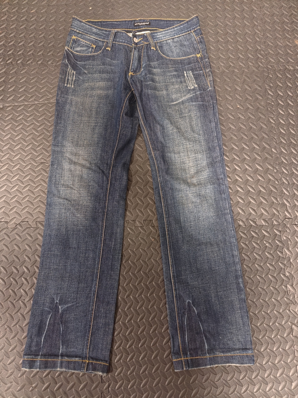 Dolce & Gabbana Men’s Bootcut Jeans - Dark Blue Denim